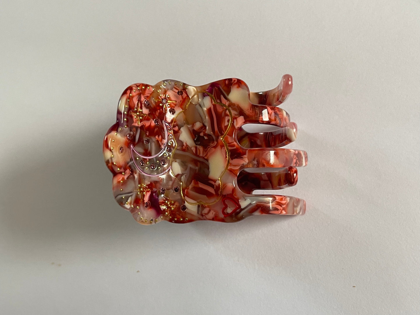Fantasy Red Velvet Claw Clip