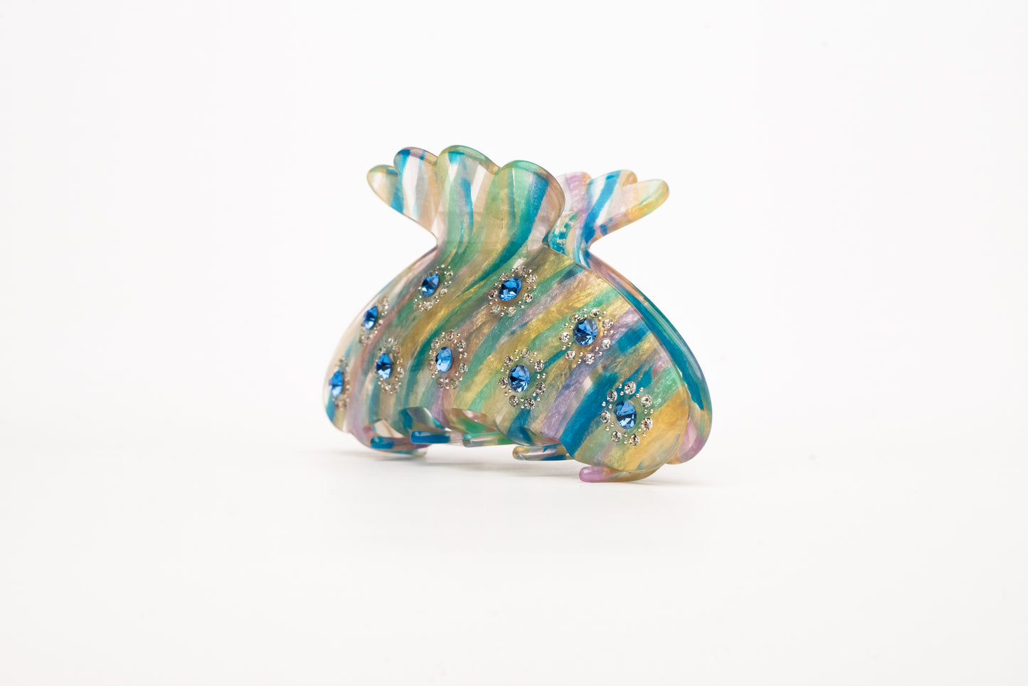 Rainbow Twist Claw Clip