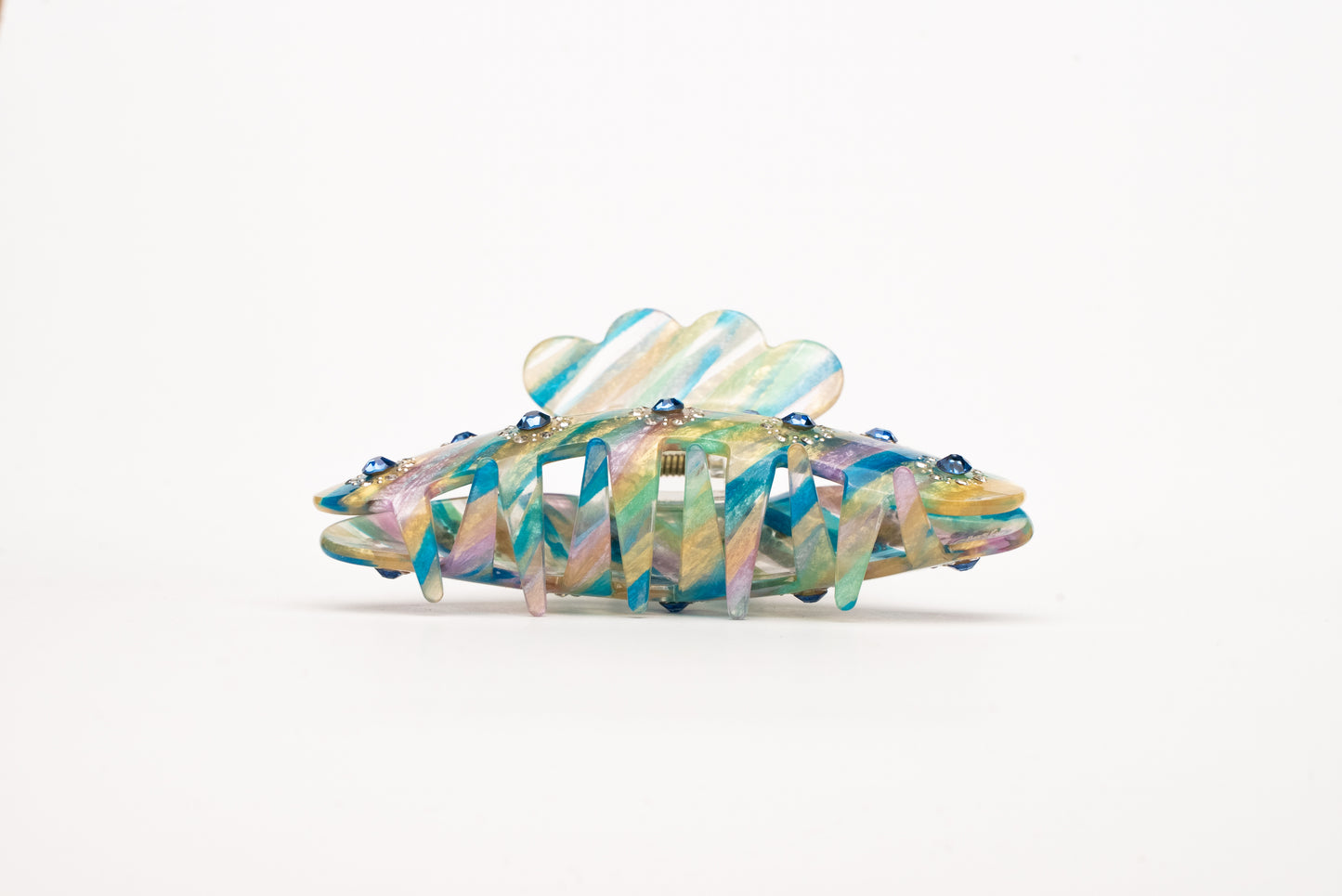 Rainbow Twist Claw Clip