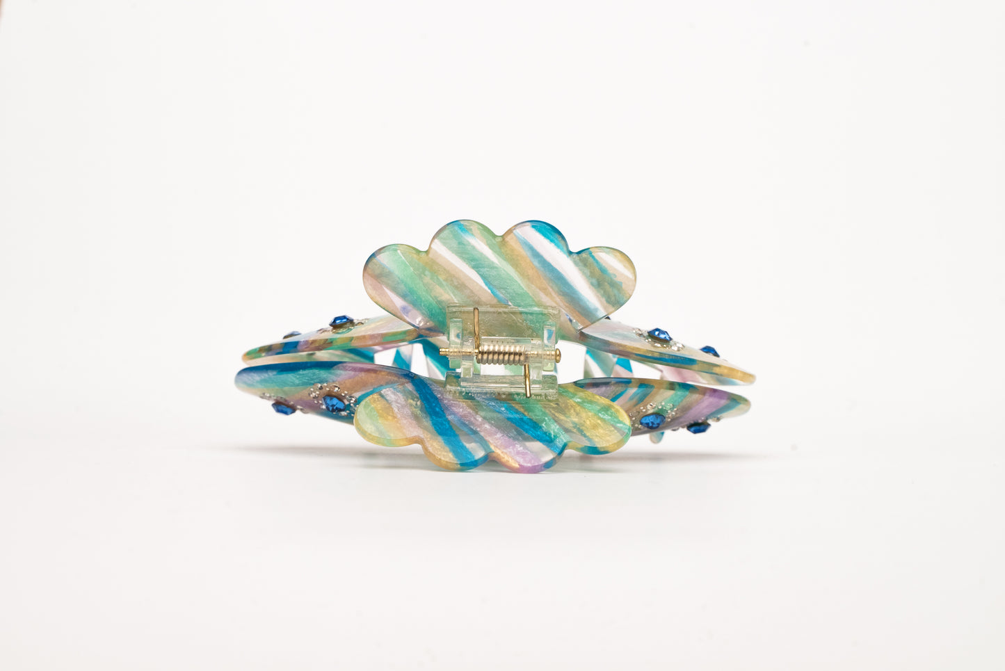 Rainbow Twist Claw Clip