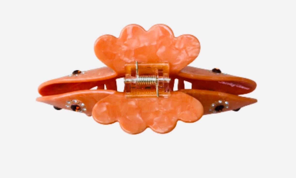 Orange Fizz Claw Clip