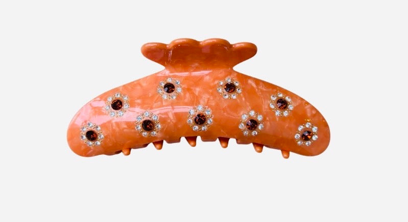 Orange Fizz Claw Clip